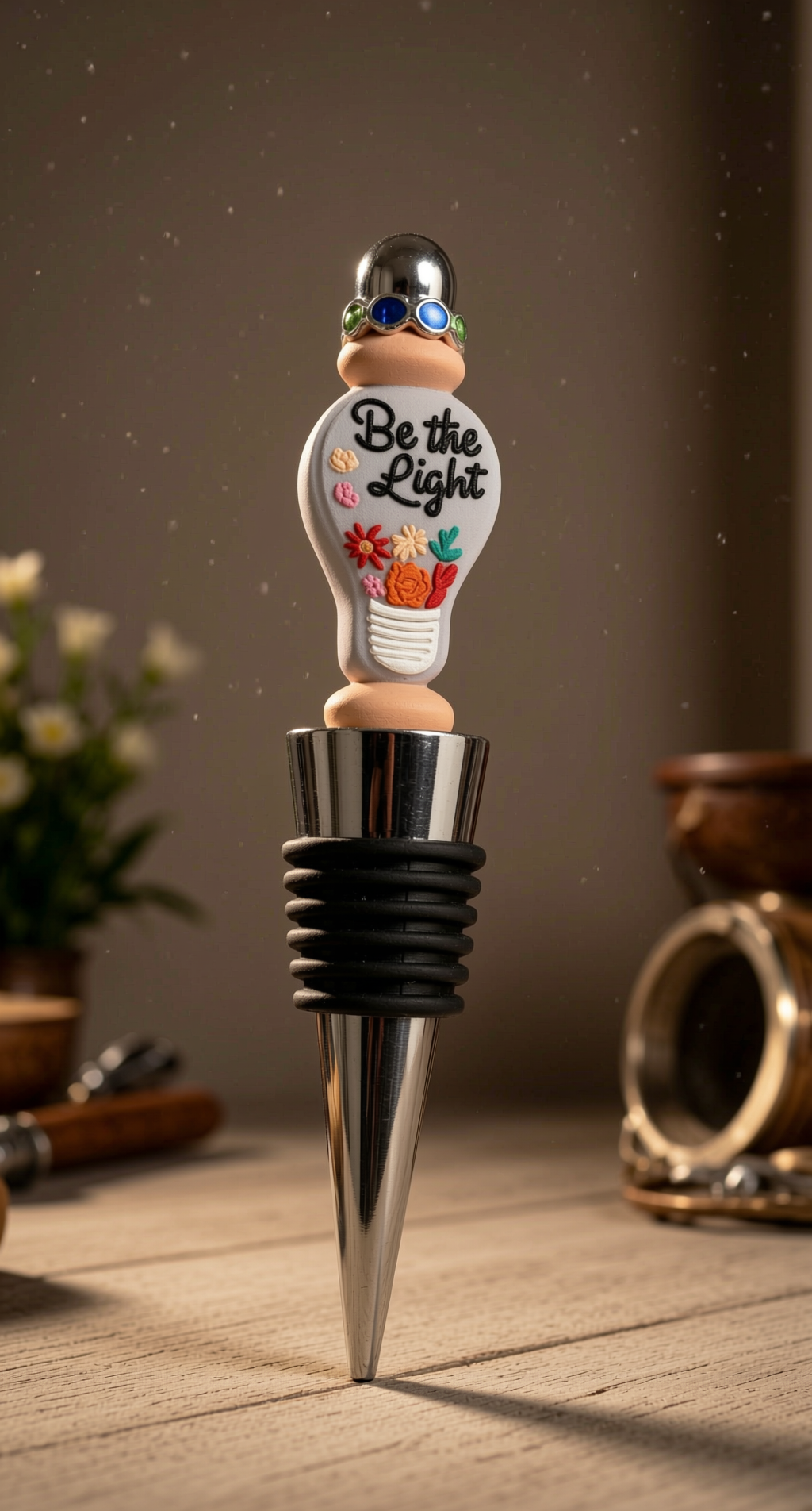 Wine Bottle Stopper (Beaded)