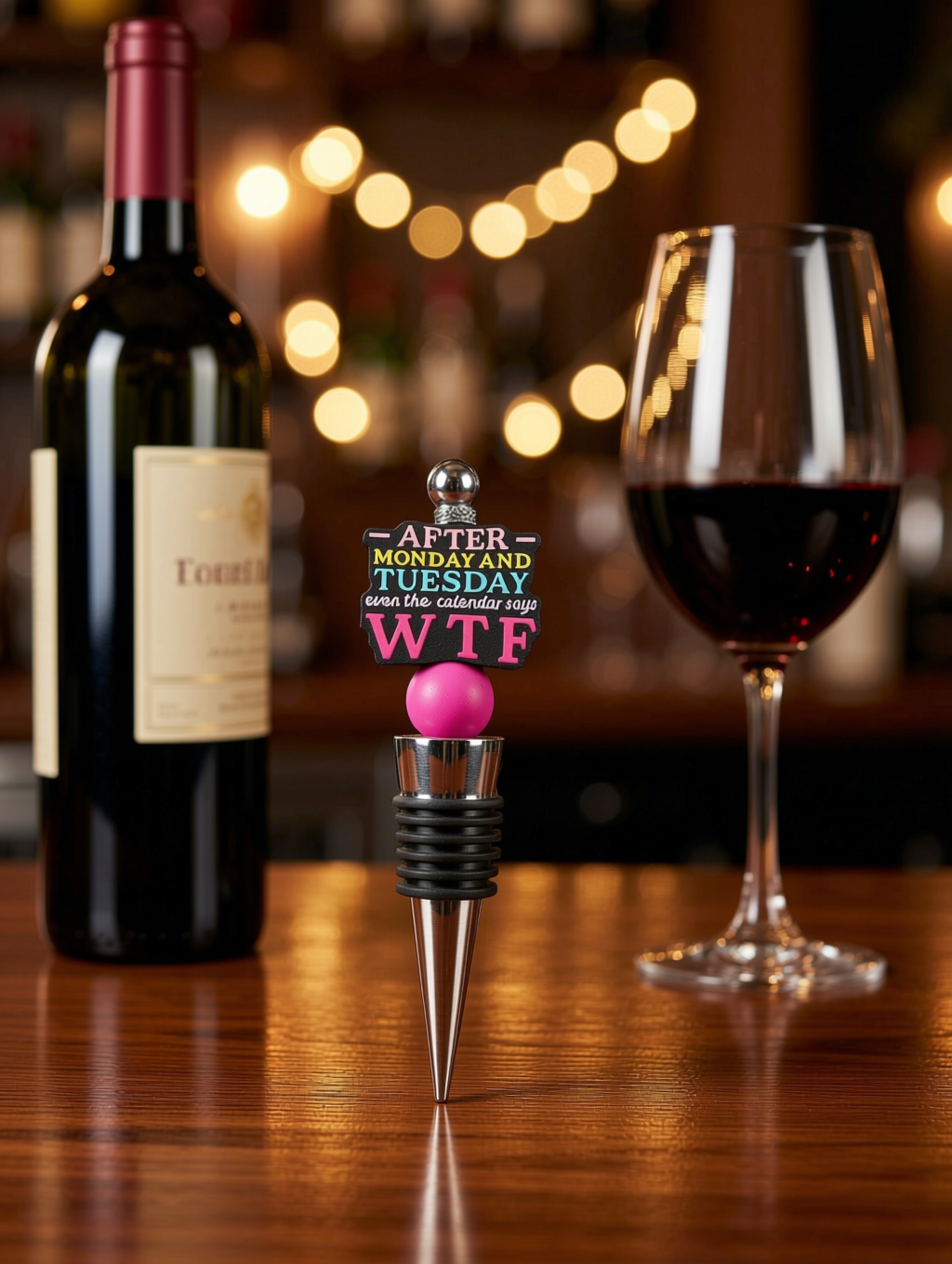 Wine Bottle Stopper (Beaded)