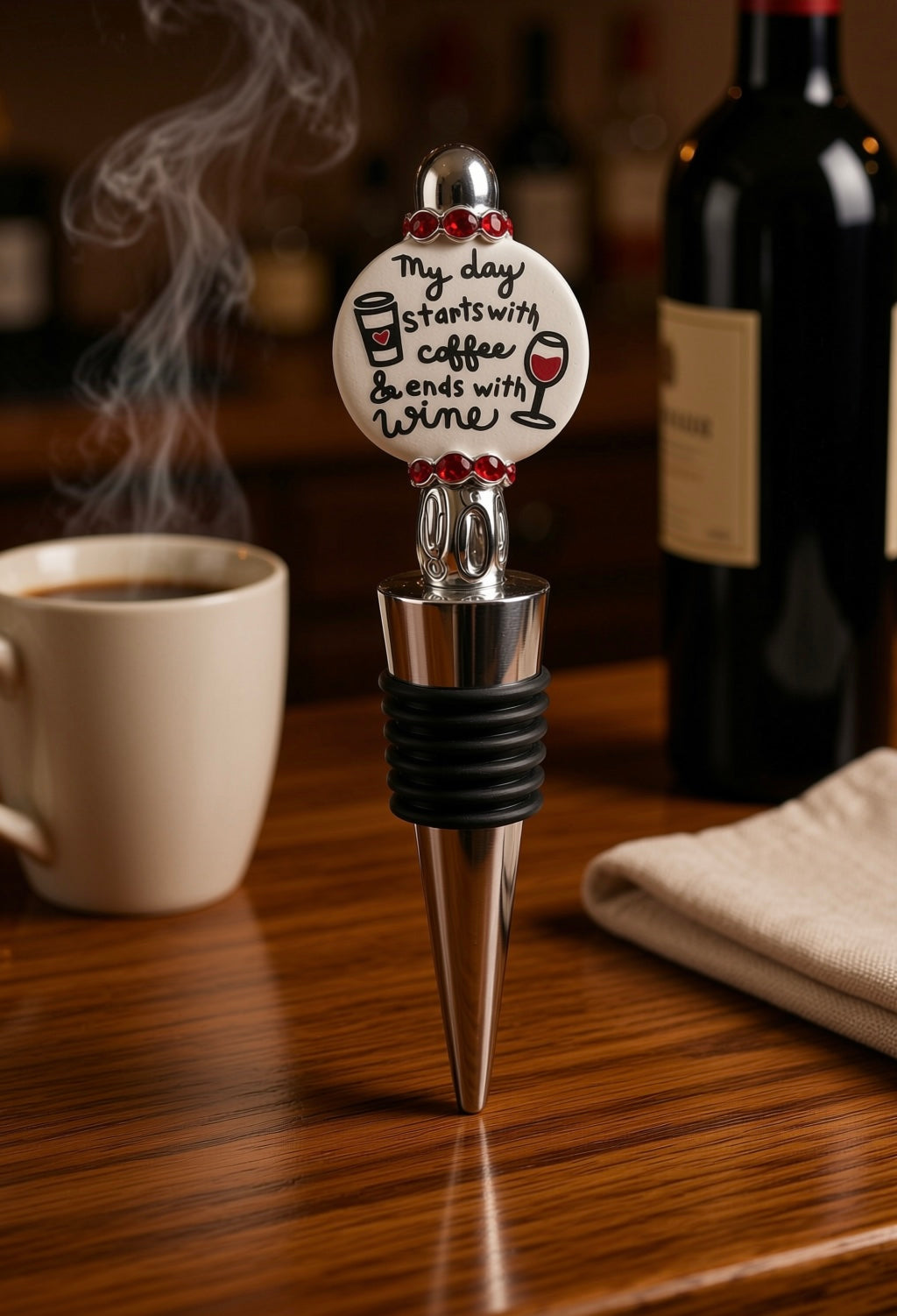 Wine Bottle Stopper (Beaded)