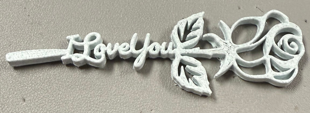 Figurine - " I Love You" Roses (3D)